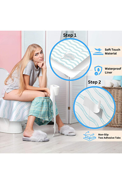 MIZAJIC Disposable Waterproof XL Toilet Seat Covers, Individually Wrapped, 25-Pack