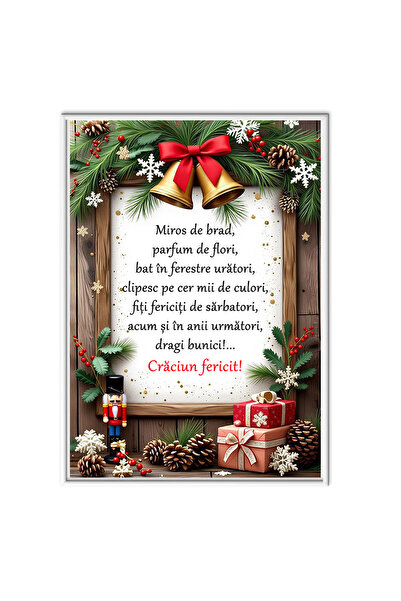 OEM Ramă Crăciun "Dragi Bunici" - Set 2 buc