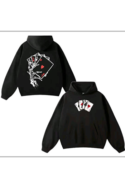 ZEMLİYA Φούτερ με κουκούλα υψηλής ποιότητας με στάμπα – Χαλαρή εφαρμογή, καθη...