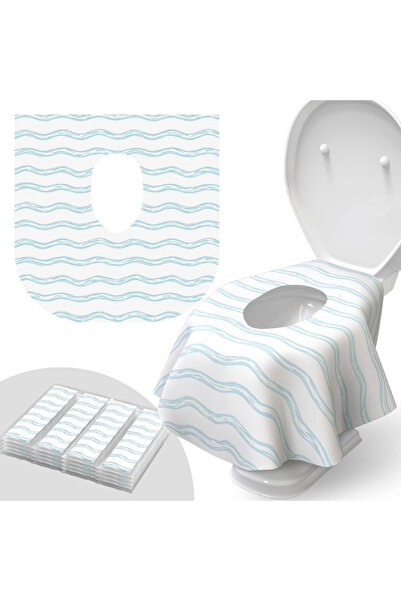 MIZAJIC Disposable Waterproof XL Toilet Seat Covers, Individually Wrapped, 25-Pack