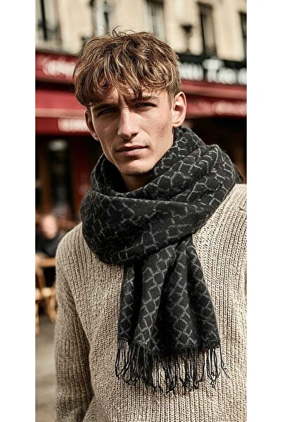 LAGRANZE Valmero Patterned Scarf Men's Scarf