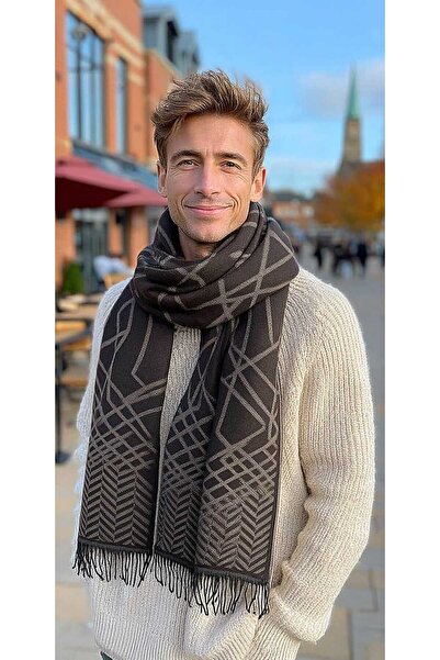 LAGRANZE Valmero Patterned Scarf Men's Scarf