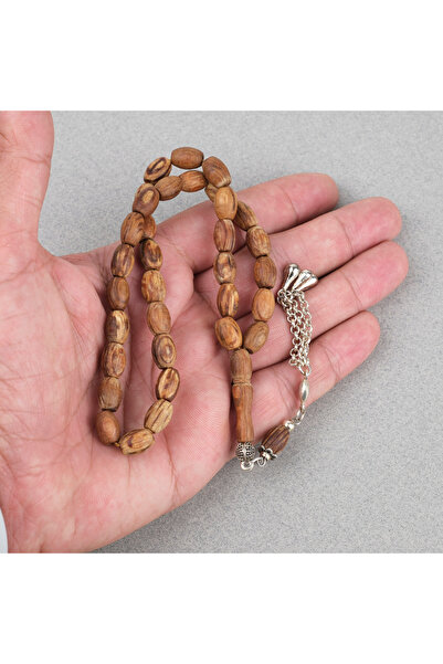 LapisDo Blind Thorn Tree Alpaca Tassel Barrel Cut 7.5X10Mm Prayer Beads