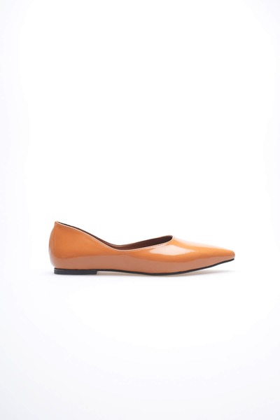 MARCHEO Ariana Women's Daily Orange Ballerina Shoes