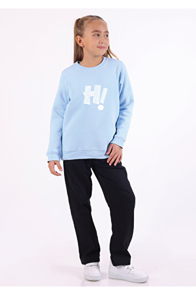 Rekormoda Hanorac unisex pentru copii tricou guler rotund 3-strat cu căptușea...