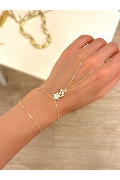 YOUES JEWELRY 14K RENK ÇELİK ŞAHMERAN GOLD KADIN ŞAHMERAN