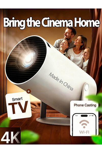 OEM 4K Ultra HD Home Theater Projector, Full HD 1080P, Built-in Smart OS with Wireless Screen Mirroring