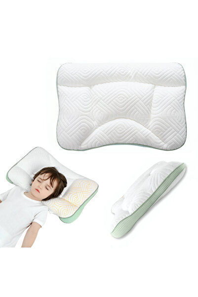 BYBEO وسادة نوم للأطفال الصغار، وسائد للأطفال بتصميم مريح لحماية العمود الفقر...