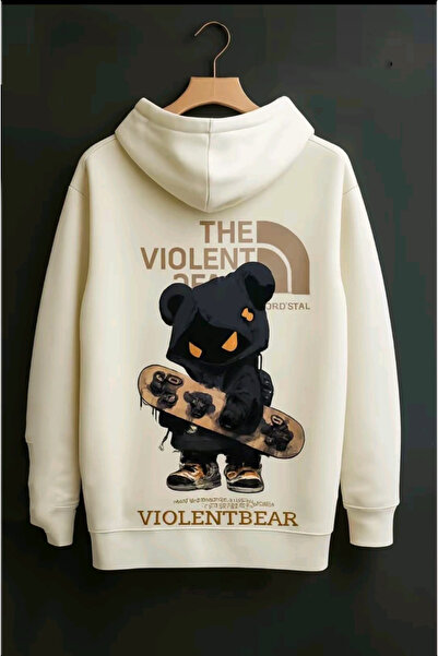 ZEMLİYA سترة مطبوع بغطاء رأس من الدرجة الأولى – قصة فضفاضة، نمط كاجوال مريح، ...