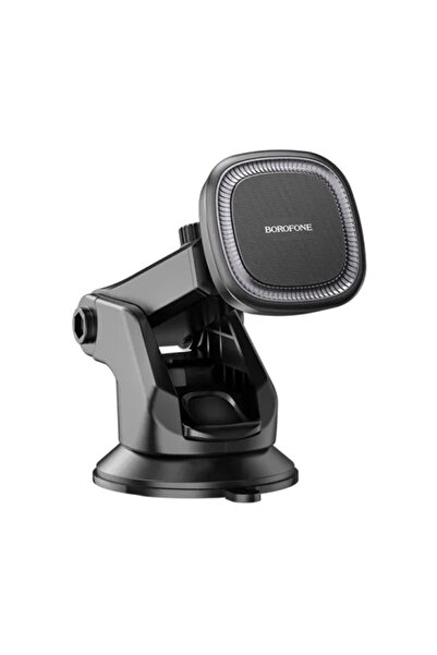 Borofone Suport auto magnetic, parbriz/bord cu ventuză, reglabil la 360°, neg...