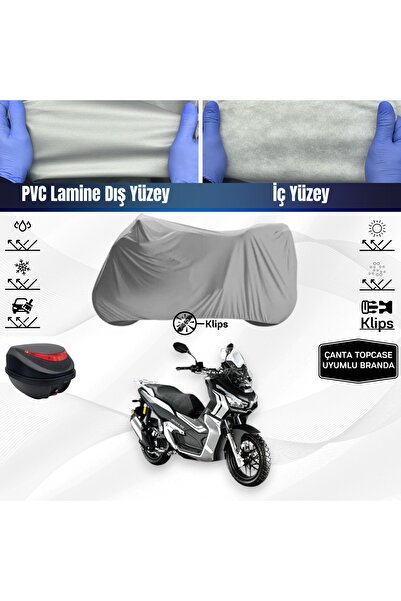 ULTRASHOP Rks Veloce 150Motosiklet Brandası Arka Çanta Uyumlu Beden Motosikle...