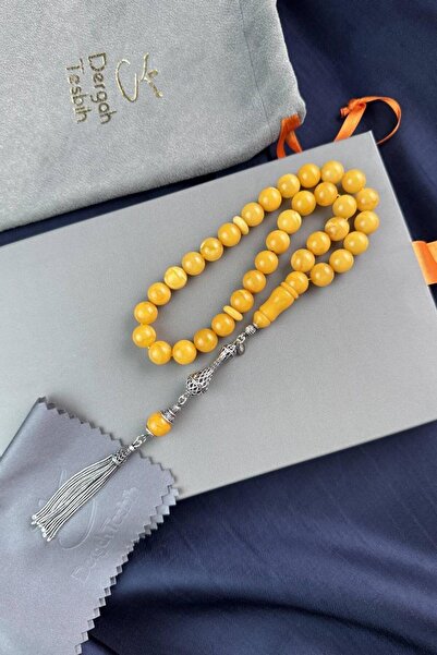 dergah tesbih Russian Kaliningrad Amber Silver Design Prayer Beads (Amber), (Drop Amber Prayer Beads)