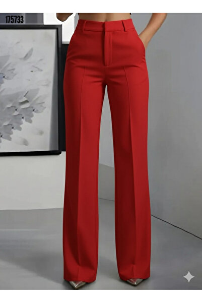 moda wanilia Casual and Stylish Women's High Waist Imported Pocketed Crepe Trousers