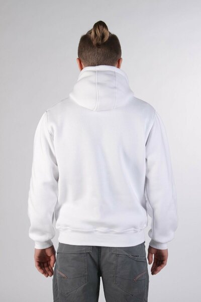 ELNOYA Unisex White Basik Long Sleeve Comfortable Sweatshirt