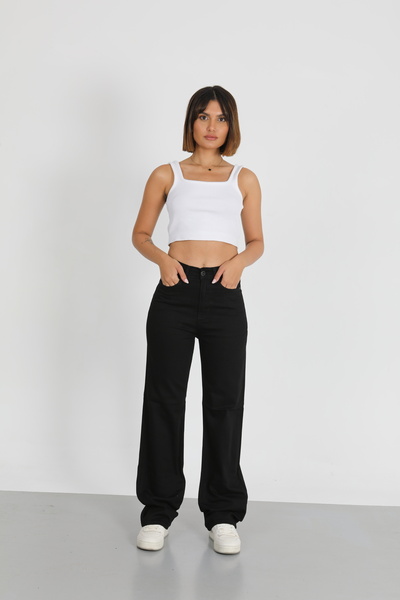 viking's line SİYAHH PALAZZO PANTOLON WİDE LEG JEANS YENİ SEZON 2026 -FEELGOO...