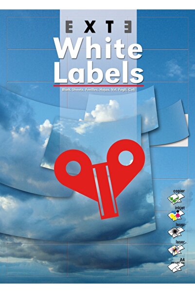Exte Self-adhesive labels 24/page 64 x 34 mm