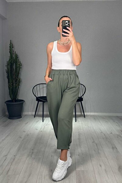 lady special Kışlık Modal Kumaş Paça Tutturmalı Şalvar Pantolon