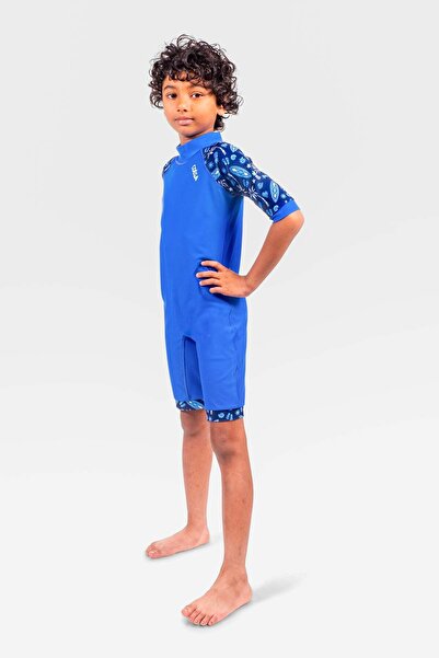 Coega Sunwear Boys Kids One Piece Swimsuit - Navy Blue Surf