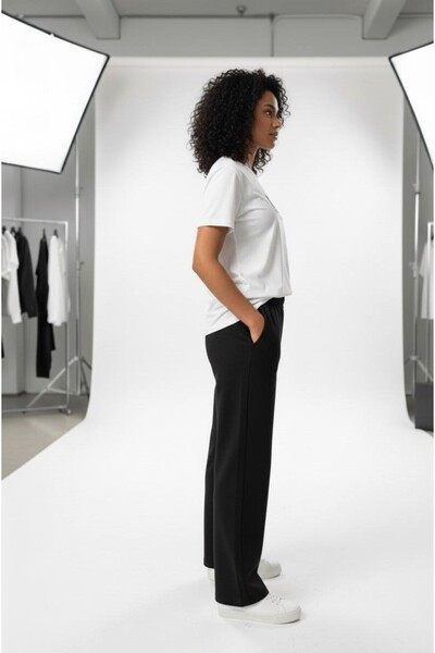 BRGCLOTHING με τύπωμα Σετ αθλητικής φόρμας μπλουζάκι μαύρο λευκό