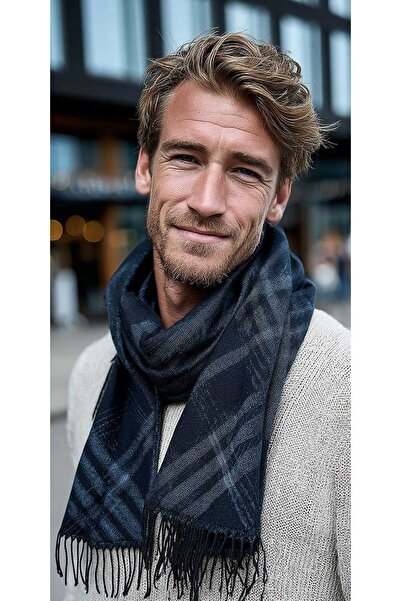 LAGRANZE Valmero Patterned Scarf Men's Scarf