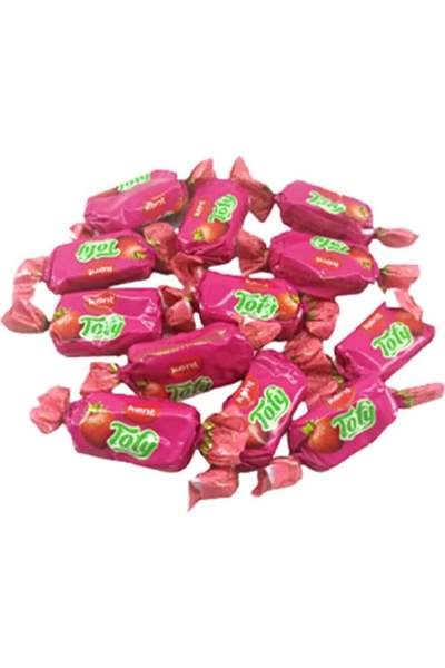 KENT Tofy Çilekli Şeker 1 Kg x 12 Paket