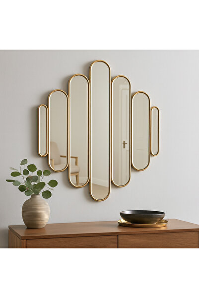 Narkissos Dizayn 75 x 80 cm Konsol Aynası / Lüks Ayna / Oval Set Ayna