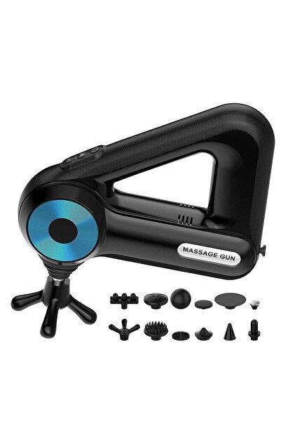 Houmt Deep Tissue Massage Gun — 6 Speeds, 12 Heads, Silent Brushless Motor