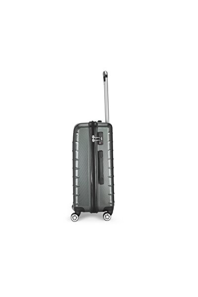 Vip Lisbon Set Of 3 Polycarbonate with ABS Hard Sided 4-Wheeler Spinner Trolley Bag with Combination