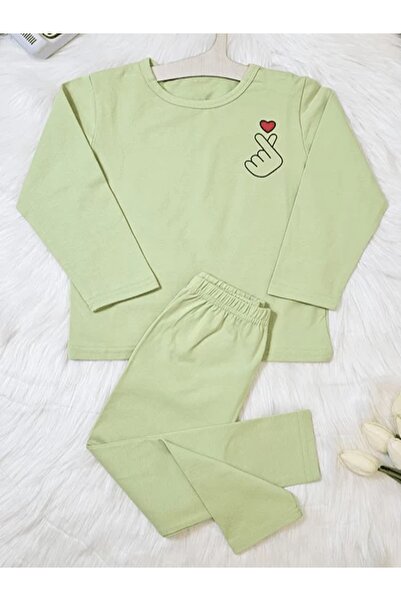 1way Beautiful girls' pajamas in a single color