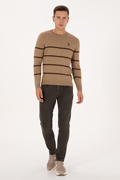 U.S. Polo Assn. Men's Khaki Sweater 50314976-Vr027