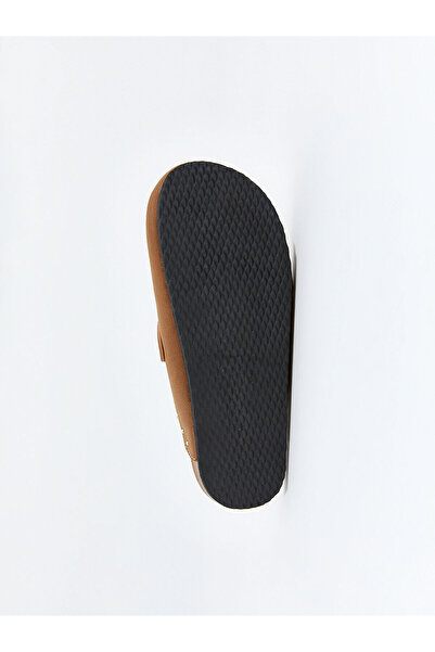 LC Waikiki Beige Suede Look Girls' House Slippers