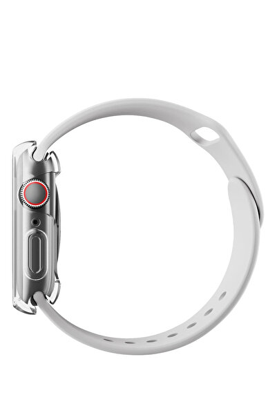 UNIQ Better By Design Apple Watch Se 2 and 3. Generation 44mm Silicone Case Garde Case and Screen Protector 2 in 1 High Protection