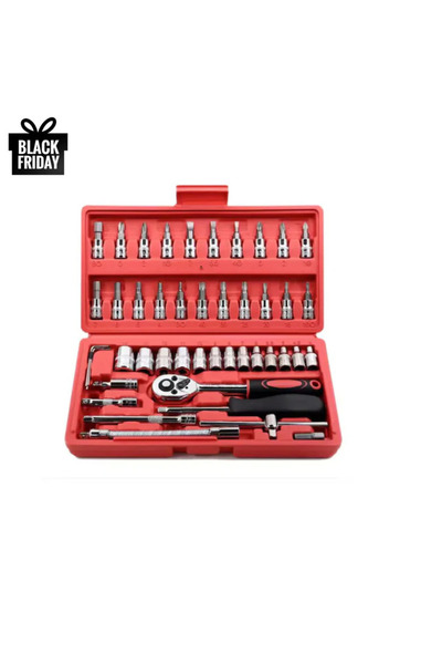 SHUNAN Trusă Scule Profesională 48 Piese: Clichet, Biți, Prize. Kit Auto/DIY - Durabilitate Garantată!