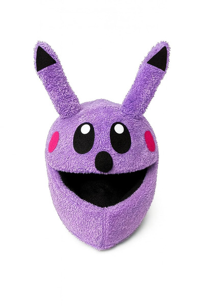 Beta lila peluş motosiklet kask kılıfı kask süsü