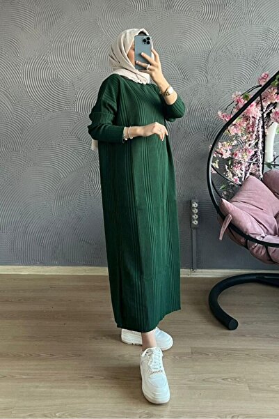 GALAVİP Women's Soft Textured Knitwear Dress Hijab