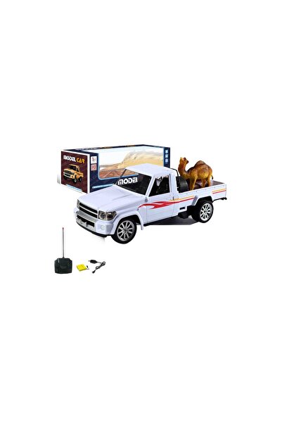 Toysea 1:12 Desert Pickup RC Car, Off-Road Model with Lights, USB Rechargeable & Unique Camel Accessory