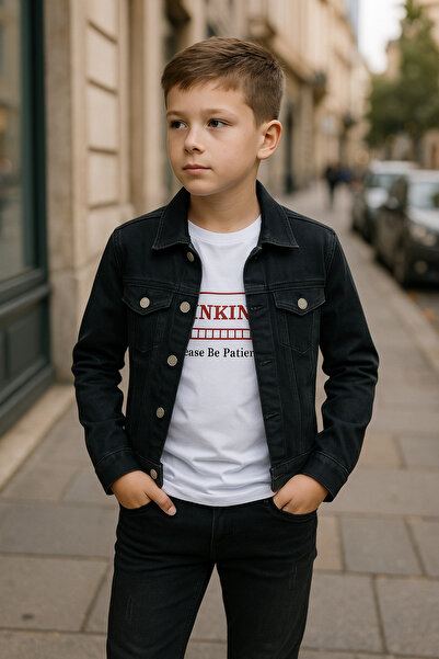 NAWİ طقم جينز فاخر مكون من 3 قطع