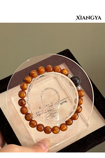 XIANGYA Tiger Eye Stone & Ebony Beaded Bracelet for men & ladies | Amber Forge