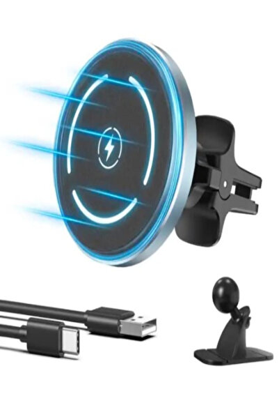 ROVERIM Magnetic Wireless Car Charger, Magnetic Fast Charge Car Charger