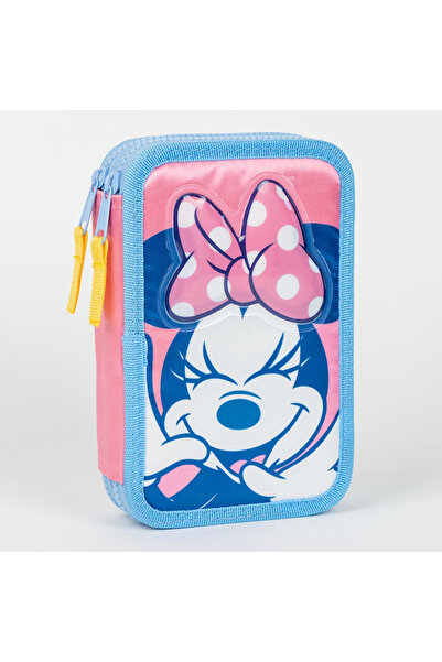 Minnie Mouse 29-piece pencil case, 2 compartments, Disney 3D