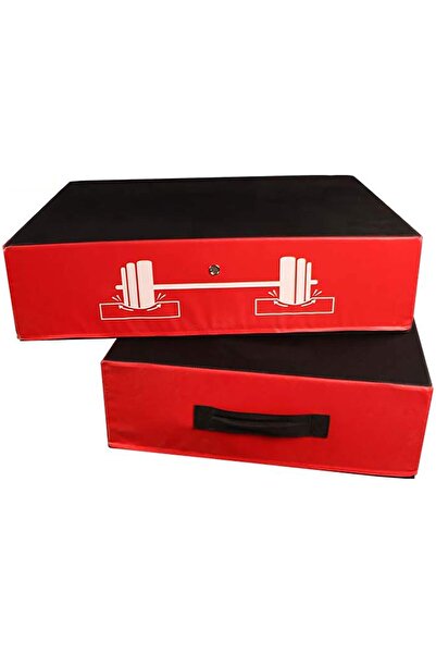 ZOCO BODY FIT Set de 2 saltele cu suport pentru greutăți, Zoco Body Fit®, cu pernă Crash, mânere de transport, roșu