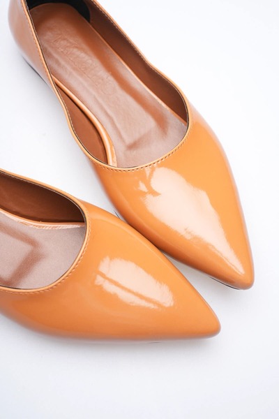 MARCHEO Ariana Women's Daily Orange Ballerina Shoes