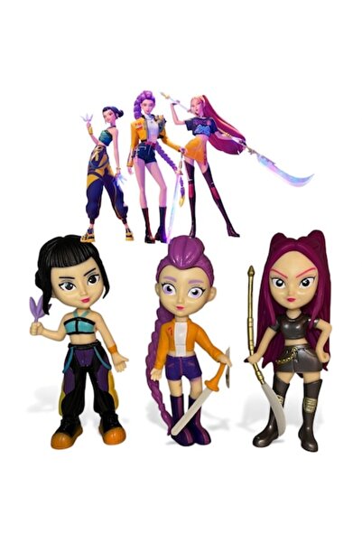 GIA'S WORLD Set of 3 K-pop Collectible Figures Damon Hunter GIA'S WORLD, 18 cm