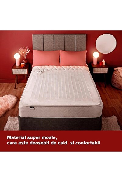 Silentnight Electric Heated Blanket 140 x 150 cm, 3 Heat Settings, White