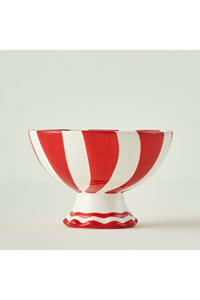 Bella Maison Merry Christmas Ceramic Presentation Bowl Red (17.5X11.5 cm)