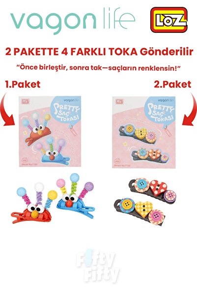 Vagonlife Set de 4 agrafe de păr, asamblați în primul rând, apoi instalați (2...