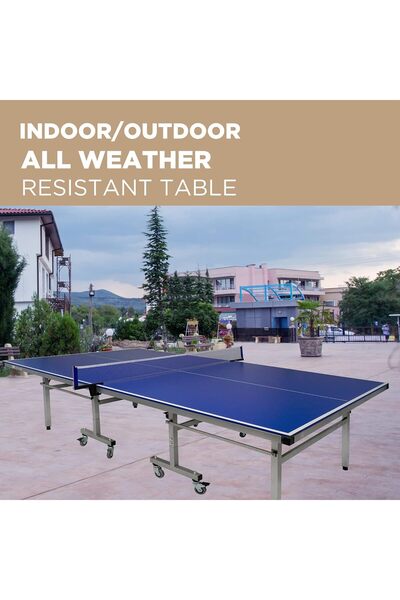 SKY LAND Outdoor Professional Ping Pong Table EM-8005, Movable Table Tennis TT Table for All Ages
