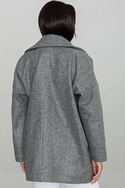 Figl Elegant winter coat for women in gray, size M590 Universal