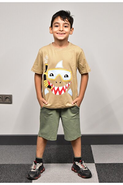 Banadamoda Boy's Printed T-shirt Shorts Set