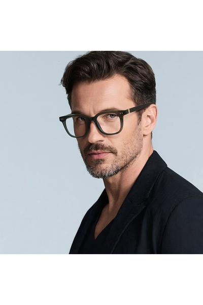 SKYDDAR INNOVATION Unisex/Men's Blue Light Protection Glasses, Metal Frames, 2229, Modern Design, set sticker, Gray